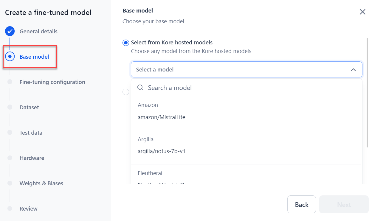Platform hosted models